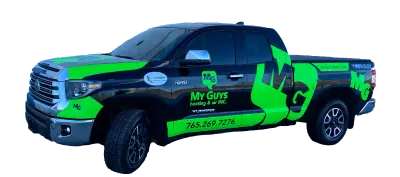My Guys Heating & Air Pickup Truck